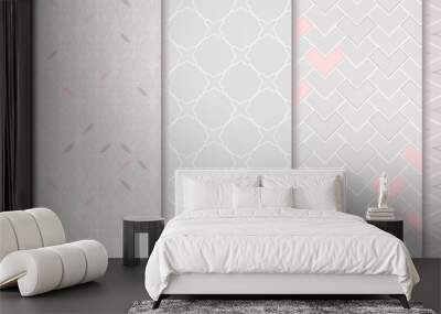 Geometric seamless patterns Wall mural