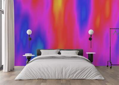 Abstract psychedelic colorful illustration. Visual heat map. Flowing acid haze. Ethereal scientific background. Element of design. Wall mural