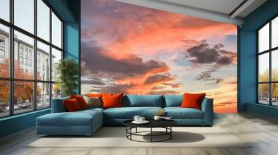 Colorful Tropical Sunrises and Sunsets - OcuDrone Aerial Sky Images Wall mural