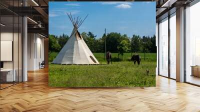 the tipi 2 Wall mural