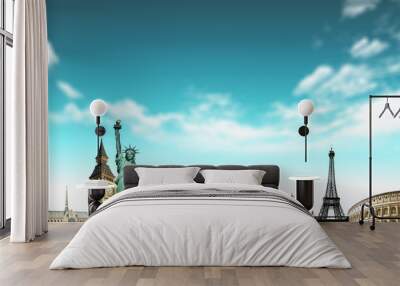 European holidays - travelling background Wall mural