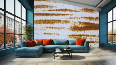 Painted metal plate Wall mural