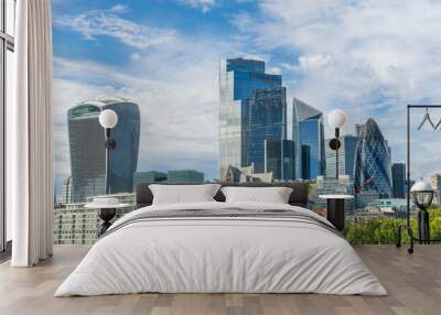 London skyline , city escape at sunny day Wall mural