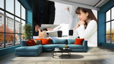 businesswoman meeting and working in conference room Wall mural