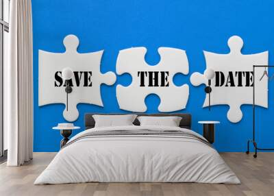 Save The Date Concept Wall mural