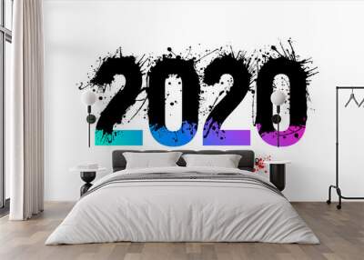 2020-ink-color-gradient_Mesa de trabajo 1 copia 3 Wall mural