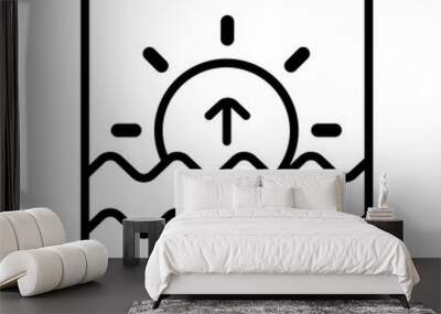 Sunrise Icon Wall mural