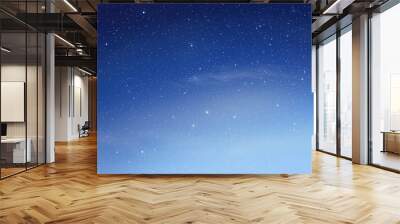 early sky with starry shiny stars in morning light for background Wall mural