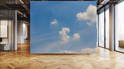 blue sky with clouds Wall mural