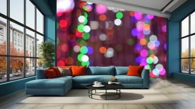 Bokeh lamp colorfull Wall mural