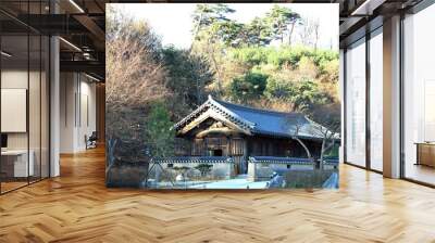 Korean traditional architecture roof Wall mural