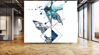 abstract butterfly Wall mural