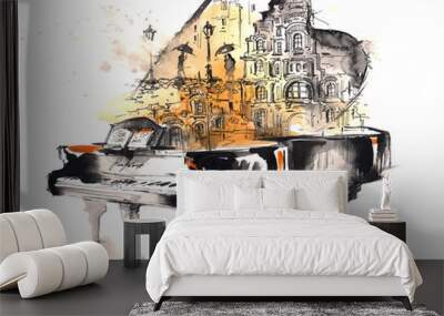 grand piano Wall mural