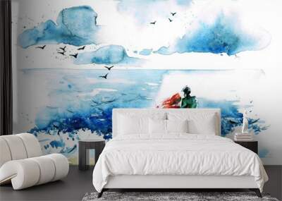 lovers Wall mural