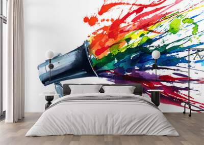 megaphone Wall mural