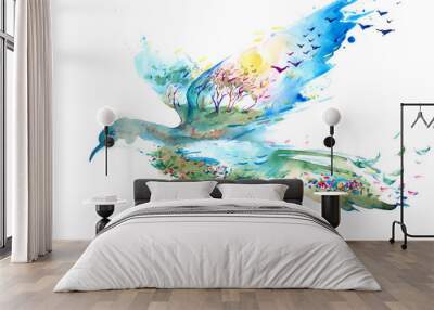 spring Wall mural