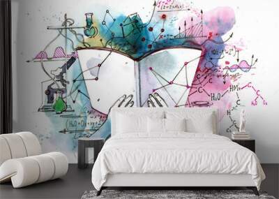 Textbook of chemistry Wall mural