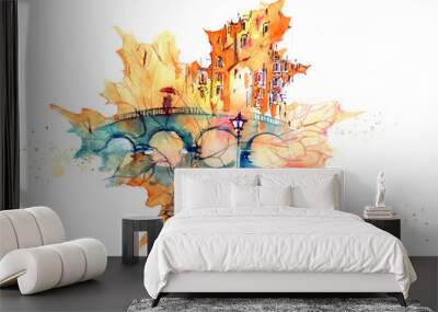 urban plot Wall mural