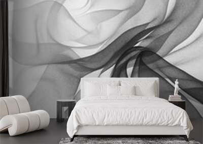 black chiffon Wall mural