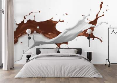 chocolate and milk splash Wall mural