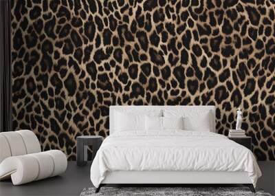 
animal leopard background, wild cat fur texture Wall mural