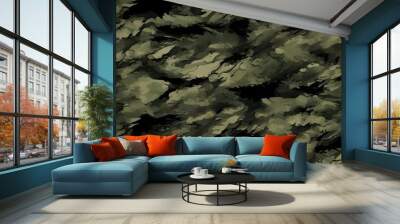 
camouflage army background, military texture, modern print on textiles Wall mural