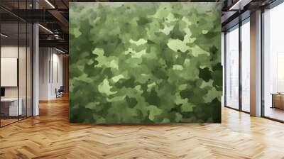 camouflage green background hunting style modern design Wall mural