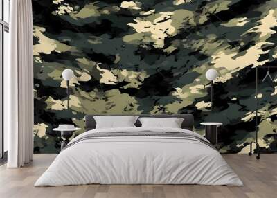 
camouflage pattern texture background, military uniform, wallpaper Wall mural