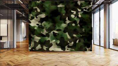 camouflage texture military background, dirty pattern Wall mural