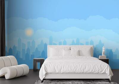 City landscape background Wall mural