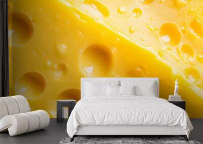 Close-up cheese texture Wall mural