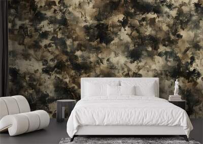 
design camouflage forest pattern khaki texture Wall mural