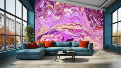 Fluid art painting. Abstract decorative marble texture.  Wall mural