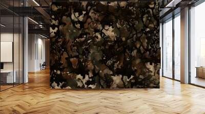 forest camouflage background, military uniform, forest print camouflage, hunting design Wall mural