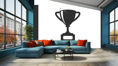 First prize gold trophy icon,prize gold trophy, winner, first prize, vector illustration and icon Wall mural