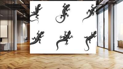 Lizard chameleon, gecko logo or icon vector design template Wall mural