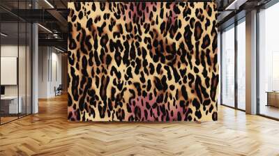 
Leopard skin texture, animal background, modern print Wall mural