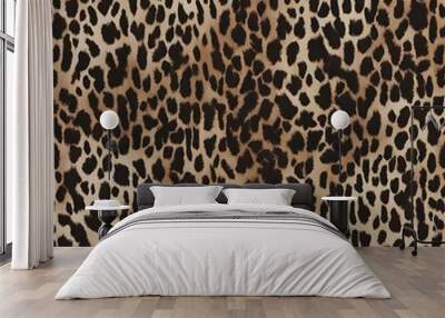 
Leopard skin texture, wild cat animal design, furry print Wall mural