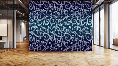 blue vintage background Wall mural