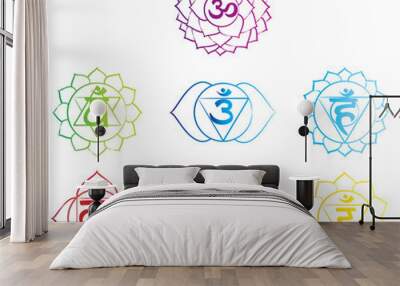 Chakra Symbol Wall mural