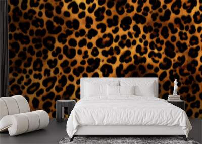 Realistic fur leopard seamless pattern	 Wall mural