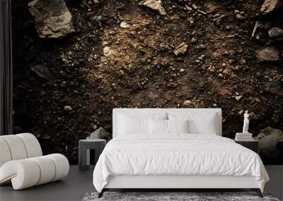 Soil texture background Wall mural