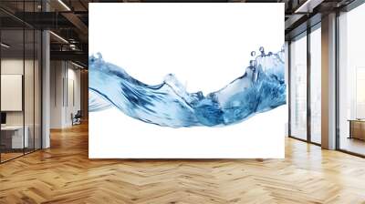 Water splash  isolated on transparent background Wall mural