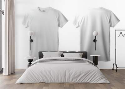 White T-shirt mockup isolated  on transparent bg Wall mural