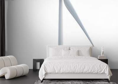 White wind turbine isolated on white background	 Wall mural