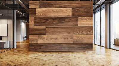 Wooden parquet floor texture Wall mural