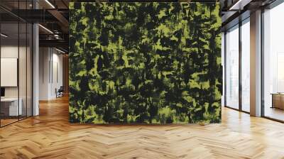 
yellow black camouflage background fabric texture Wall mural