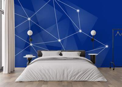 Abstract blue vector background for your projects. Wall mural