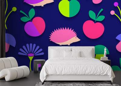 Seamles Flower Pattern. Wall mural