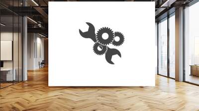 Service tool vector icon on white isolated background. Wall mural